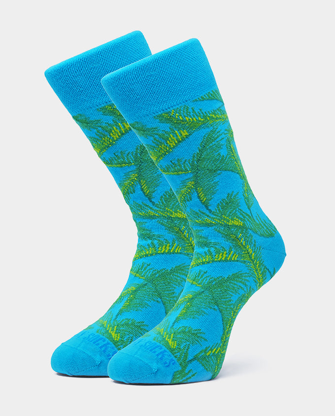 Screamin’ Green Palm Tree Socks